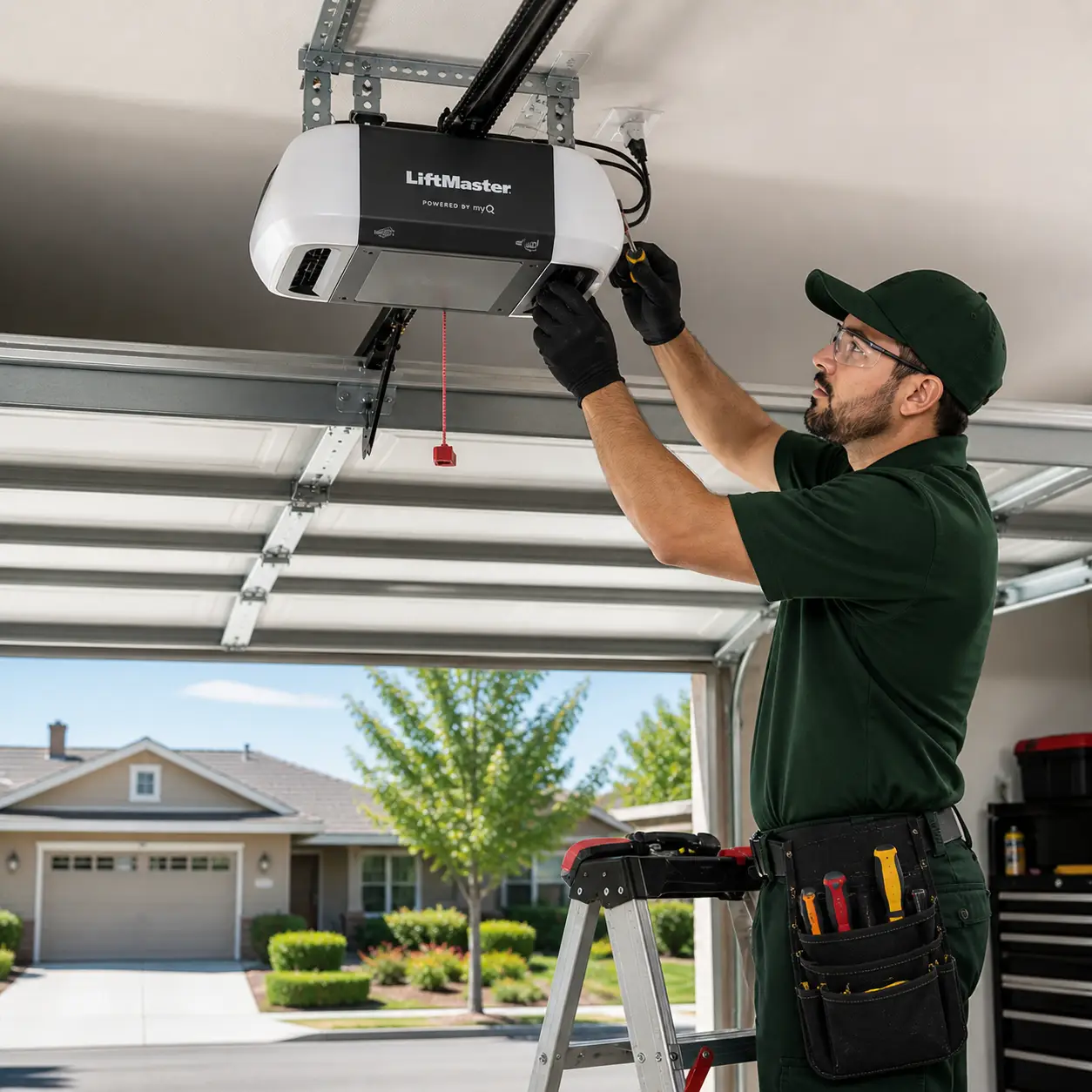 garage door opener repair installation technician